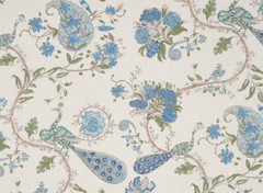 NINA CAMPBELL OSBORNE & LITTLE CURTAIN FABRIC DESIGN Parvani 6.4 MTR COLOURWAY 5