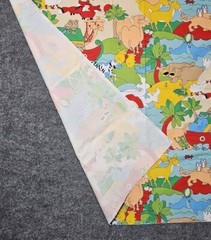 Vintage 1977 House N Home Fabrics & Draperies Noah’s Ark Screen Print 46 X 40in