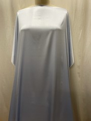 100% Pure Silk Charmeuse Powder Blue Color Fabric 3 Yards 10″ In Length 44″ Wide