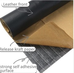 Royal Blue Solid Litchi texture FAUX LEATHER ROLL 12″ x 53″ ADHESIVE BACKING
