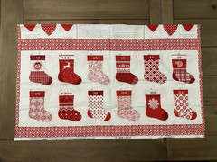 Merry Merry By Kate Spain For Moda OOP Advent Calendar Stocking Panel Christmas