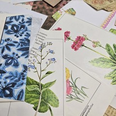 Junk Journal Lot 1 Lb Ephemera Trim Lace Fabric Craft Collage Paper Book Cover