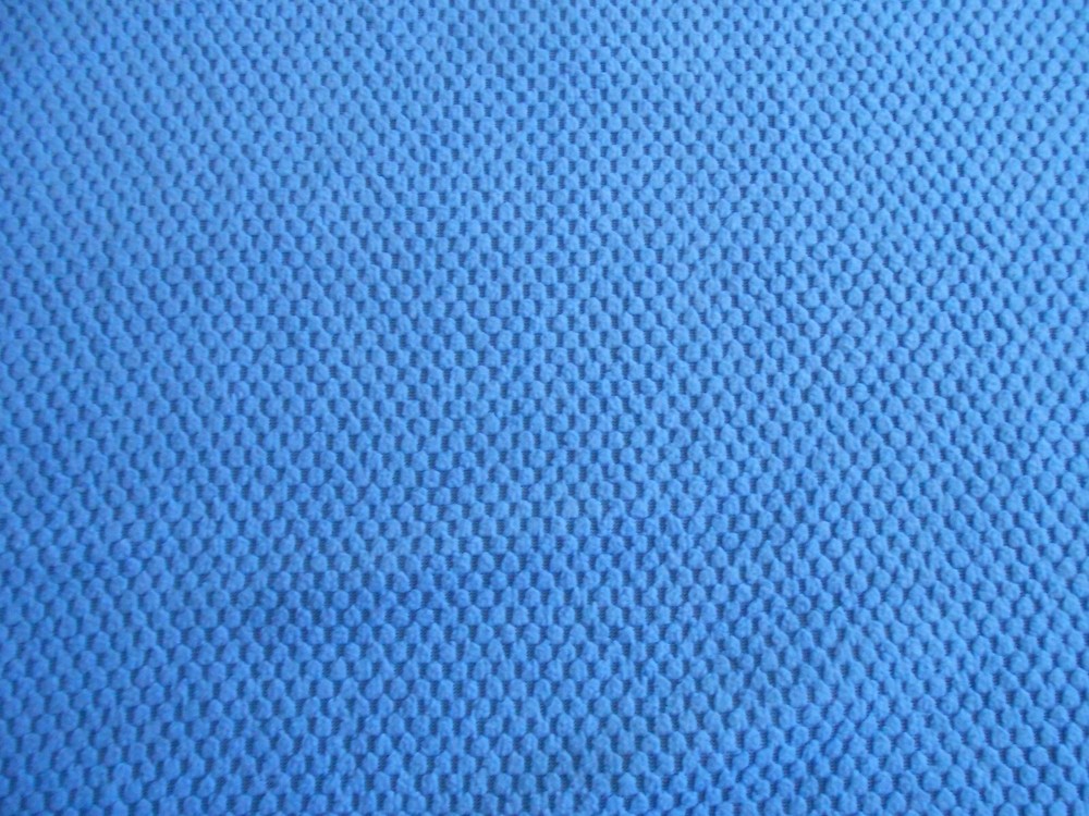 SKY BLUE WAFFLE FABRIC Lots of STRETCH 75″ WIDE X 61″ LONG HAS STRETCH