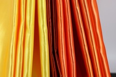 Orange Bridal Satin Fabric by the Yard, Silky Satin for Dresses and Event Decor