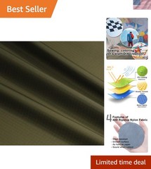 Versatile Olive Green 60″x196″ Nylon Ripstop Fabric – Easy to Sew, Windproof