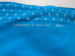Spandex 4-Way Stretch Fabric Piece Swimwear Quality Turquoise Italy 56×59
