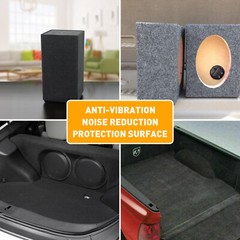 Auto Carpet Under-felt Speaker Box Sub Replace Cabinet Trunk Upholstery 4.6 sqm