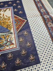 VIP CRANSTON GAME BIRD GEESE PILLOW PANEL FABRIC CABIN COUNTY DECOR BLUE 17X22