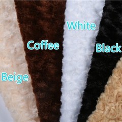 Floral Flower Fluffy Fabric Rose Faux Fur Material Upholstery DIY 100*160CM Long