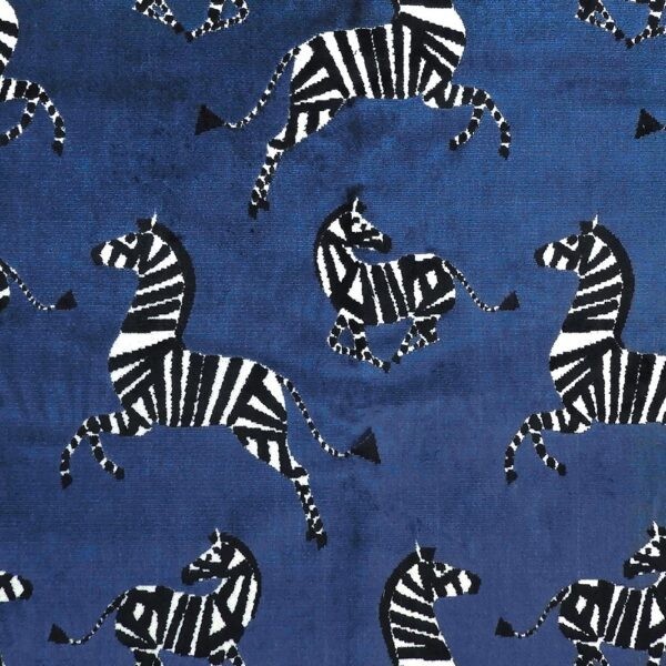 NEW DANCING ZEBRA VELVET Fabric by the yard