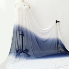 By yard Polyester Stretch Mesh Material Tulle Soft Ombre Net Fabric For Stage