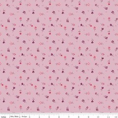 Riley Blake Adel in Summer Quilting Fabric by the yard Cotton Floral Pink Purple