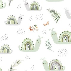 Baby Flannel Fabric by the Yard Flannel Nature Baby Deer Cotton Fabric