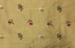100% silk dupioni fabric with embroidery by Kravet Couture 7012