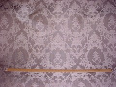 1-1/2Y Cassaro VE16077 Verona Platinum Faux Silk Damask Upholstery Fabric