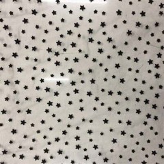 Black Star Flocking Tulle Lace Fabric Star Embroidery Lace Bridal Dress Fabric