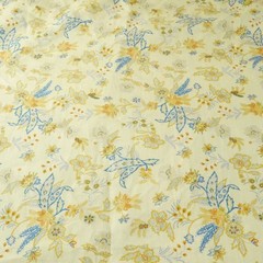 3.72Y x 54W Linen Upholstery Fabric Jacobean Floral Chintz Traditional Elegant