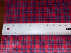 3 Yds 60’’ Wide Fabric Red Navy Plaid Polyester Cotton Blend Lot