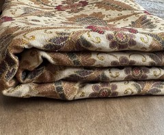 Damask Jacquard Fabric 76″ x 52″ Leaf Pineapple Print Tapestry Upholstery 2 Yds