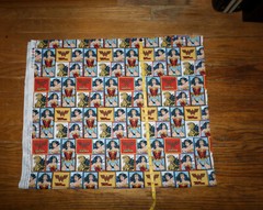 DC COMIC WONDER WOMAN 1984 FABRIC FIGHT FOR JUSTICE FEMALE SUPERHERO BY THE YARD