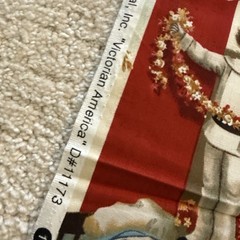 Vintage Patriotic Fabric Vicky Howard By Art Makers “Victorian America” D#11173