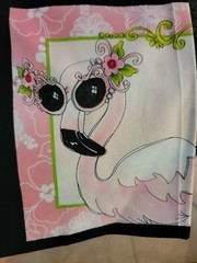 Cotton fabric 3 pieces, Panel Flams Loralie Harris for Loralie Designs:
