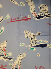 Vintage Baseball~~Play Ball~~1998 American Folk & Fabric~~86″ x 58″