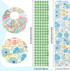 80 Pcs Jelly Roll Fabric Strips for Quilting,2.6 Inch Precut Cotton Fabric Bundl