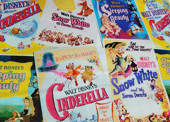 Fabric Disney Classic Princess Posters by SPRINGS CREATIVE 1/4 Yd 620715