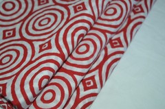 NO TARRIF CHARGES 100%✅ZK_264 Hand Block Circle Print 100%Cotton 5 Yard Fabric