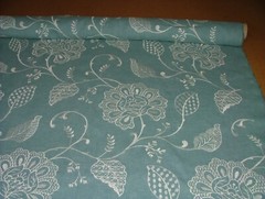 1.1 Metres iLiv Adriana Glacier Embroidered Fabric Curtain Upholstery Cushion