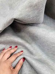 Fabric sold by the Yard Stretch Scuba Gray Matte Super Techno Fashion