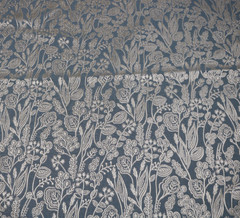 Kravet Clarke Clarke Fabric Remnant 26″x26″ Pattern “Marbury” Color Denim
