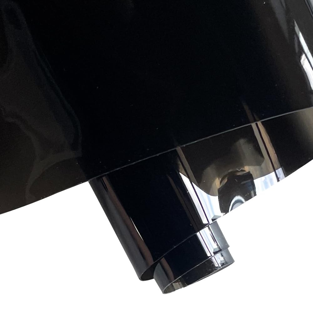 ONEART | Black Transparent Leather Vinyl, 30 Gauge Solid Color See-Through Wa…