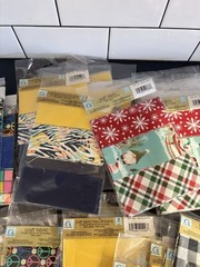 Craft Precut Cotton Fabric Strips 2″ x 36″ Assorted Multicolor Lot of 47