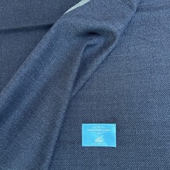 VBC Supersonic Fabric – Navy Blue Wool Jersey Knit Stretch – 2.2m Jacket Italy