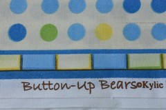 29″ x 44″, Teddy-Bear Baby-Theme on Blue Cotton Panel, SSI/Kylie Kreations,M6915
