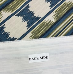 HAMILTON ROCKLAND BLUE GREEN STRIPE MULTIUSE COTTON FABRIC BY THE YARD 54″W