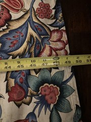 Waverly Greenfield Jacobean Floral Drapery Upholstery Cotton Screen Printed