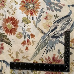 Swavelle Mill Creek Fabric Chambalon Garden Party Bird 2 Pieces 1 Yd x 56″