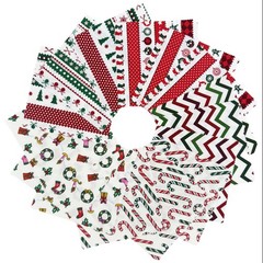 Christmas Charm Pack Fabric Squares,5×5 Inch Pre-Cut 5×5 inch, Colors-1