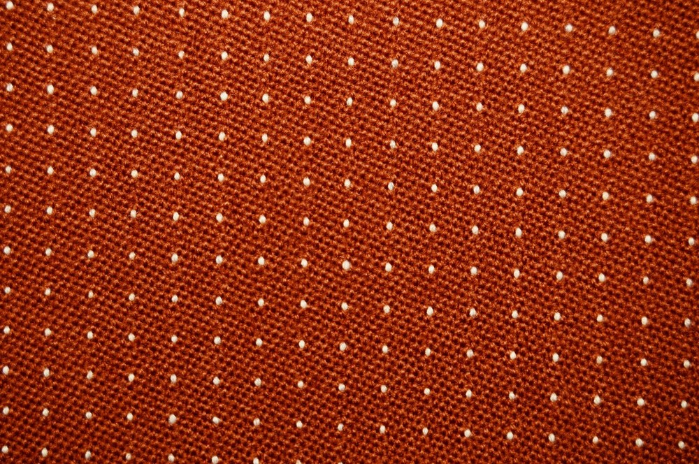 65 yd Rust Brown Dots Fabric Highly Decorative Fashion Upholstery Drapery Txic