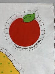 Spring Mills Strawberry Shortcake Apple Dumplin Fabric Panel 5715 Cut n Sew VTG