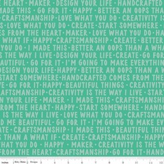 ‘Hand Made’ ~ 5″ x 5″ Squares, Riley Blake $3.99 Ships ANY Amount Of Fabric