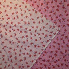 Marcus Brothers Metallic Florals on Pink Cotton Fabric by the HALF YARD