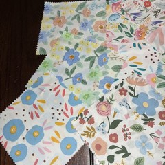 B- 42Pcs Pink Charm Packs for Quilting, 100% Cotton Fabric Squares 5 x 5Inch