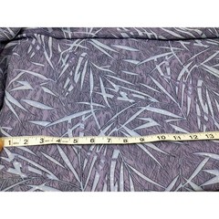 2.5y+ Purple and Black Leaf Pattern Lightweight Apparel Fabric, 104″ L x 44″ W