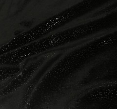 Black with Silver Metallic Glitter – Cuddle Minky Fabric