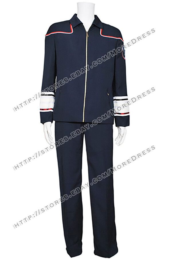 Costume Fits Star Trek Enterprise Admiral Cosplay Jacket Pants Uniform Outfit