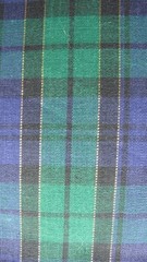 BLUE GREEN TARTAN PLAID W/GOLD METALLIC THREAD-DAN RIVER-BTY- ON BOLT 10 YDS